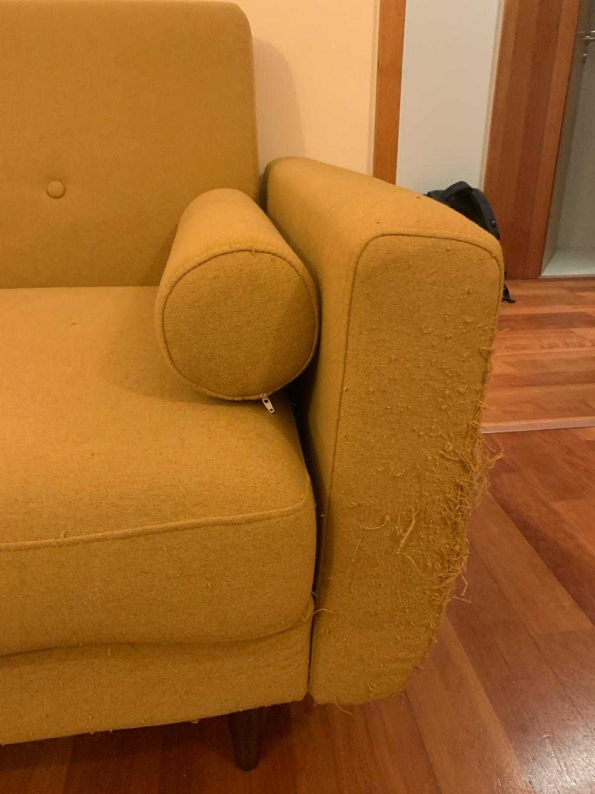 Sofa Cama Amarelo Torrado