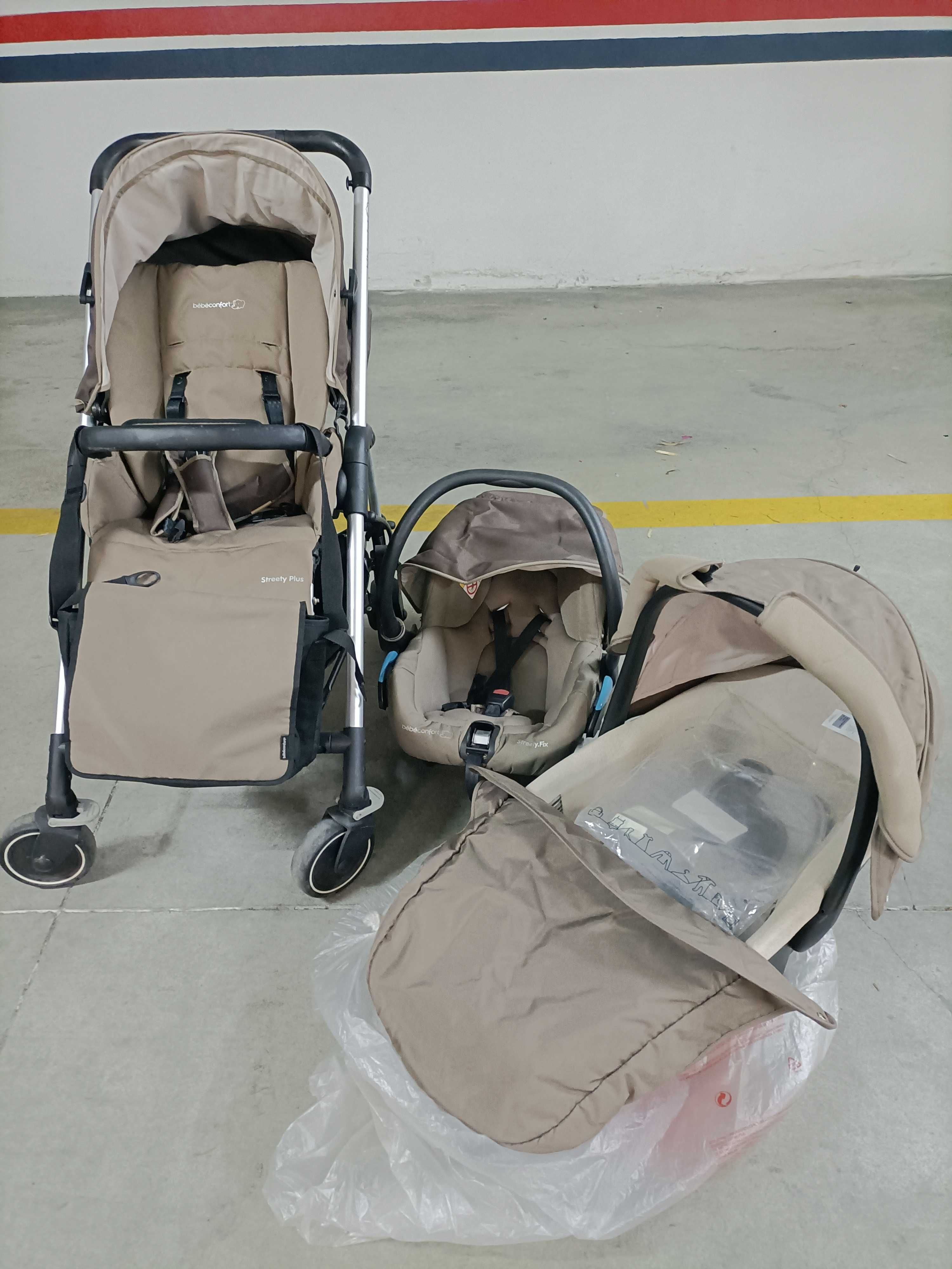 Trio Bebe Confort - Streety Plus (Carrinho + Ovo + Alcofa)