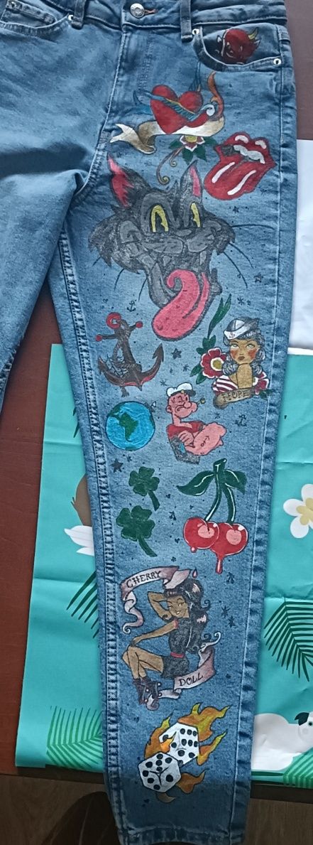 Custom ubrań - farbami