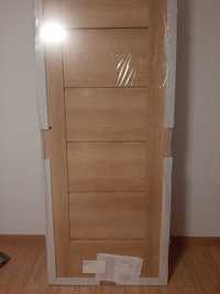 Drzwi DRE Auri 7 nowe 60cm lewe wiąz z ościeżnicą