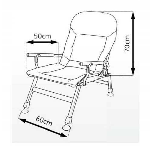 FOTEL FK5 Elektrostatyk Karpiowy Składany / Krzesło Wędkarskie/ Nowy