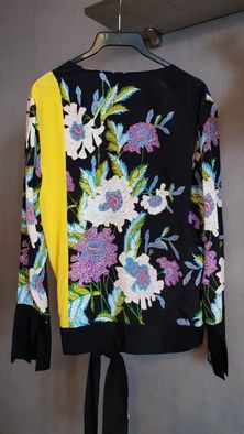 Diane von Furstenberg роскошная шелковая блузка блуза