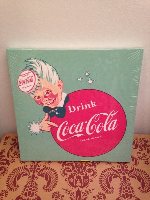 Quadros Estilo Retro / Vintage da Coca-Cola Novos - Selados