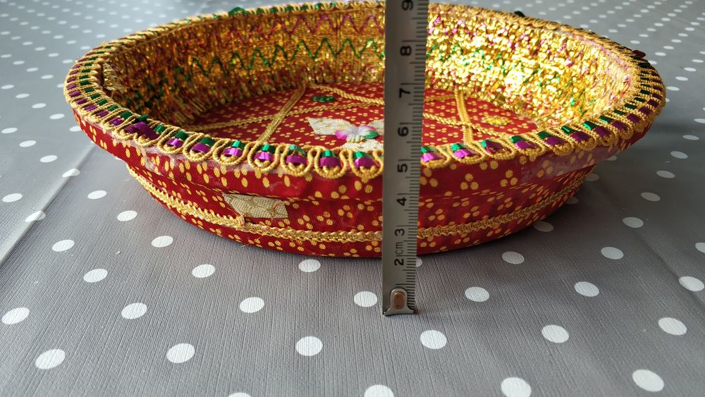 Cesto Decorativo Forrado da Índia