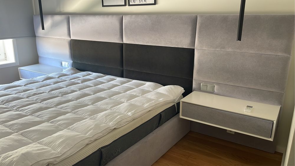 Mobilia se quarto, cama com 2m