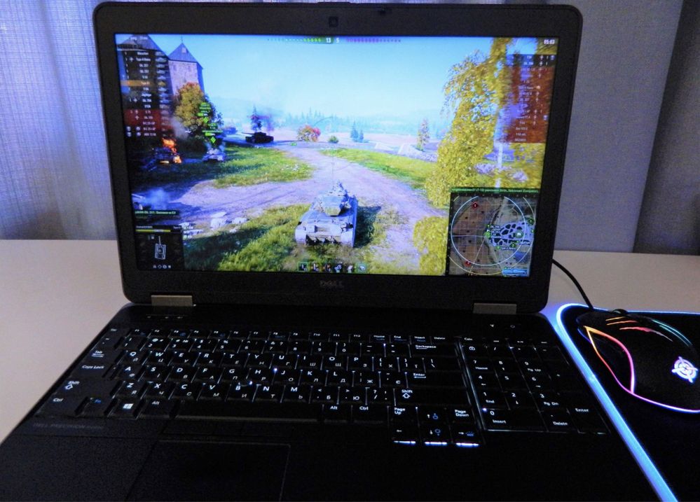 Игровой ноутбук i7 Dell FullHD видеокарта 2Gb AMD GTA5 Cs Go WoT