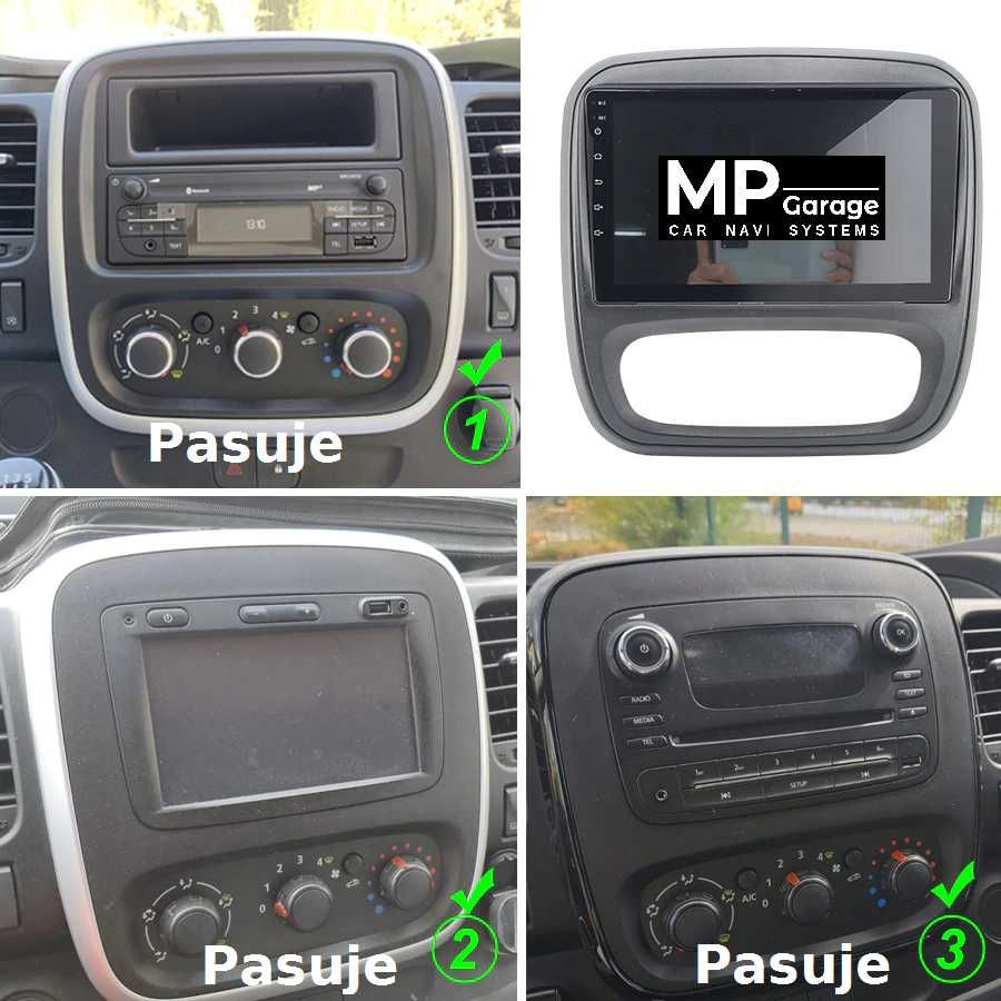 Opel Vivaro B / Renault Trafic Nawigacja Android CP Qled 4G LTE Montaż