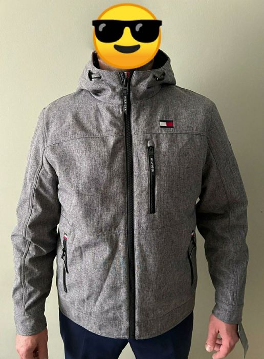 Tommy Hilfiger jesienna zimowa kurtka męska softshell Sherpa L XL