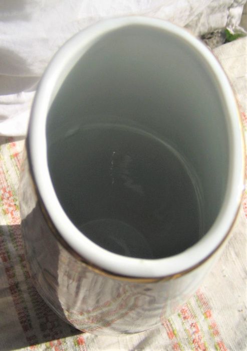 Porcelanowy wazon WALBRZYCH '60 sygnowany super stan Krzysztof kwiaty