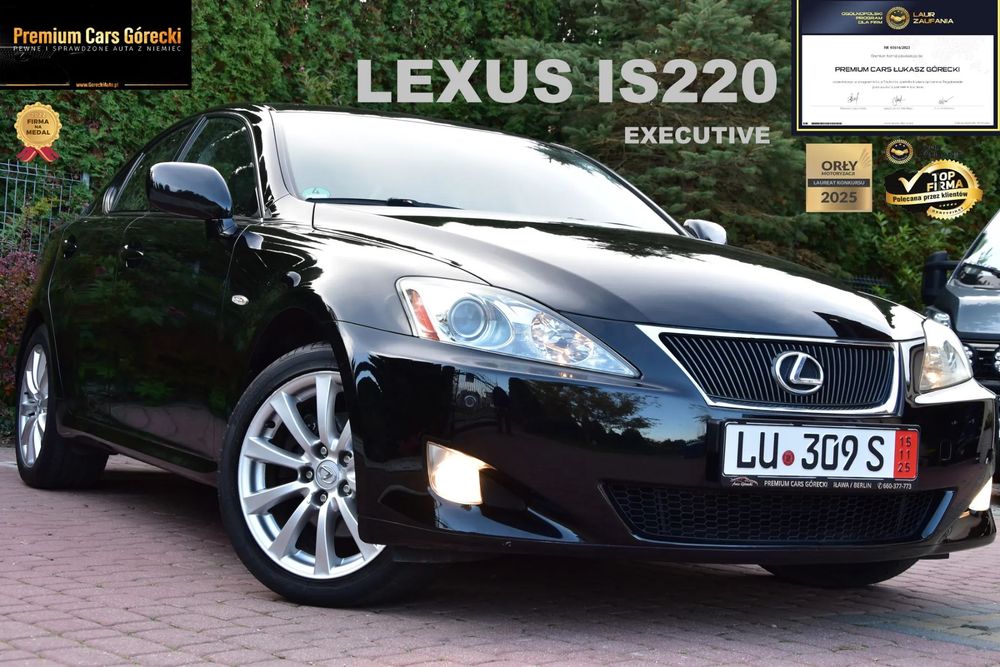 Lexus IS EXECUTIVE*177KM*Tempomat*Skóry*elFotele*2xPDC*2kplALU*Keyless*zNiemiec