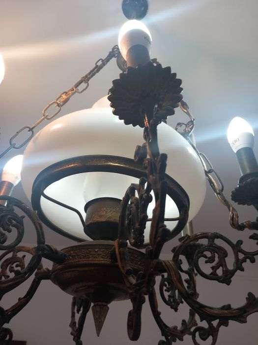 3 candeeiros de teto clássicos + lâmpadas