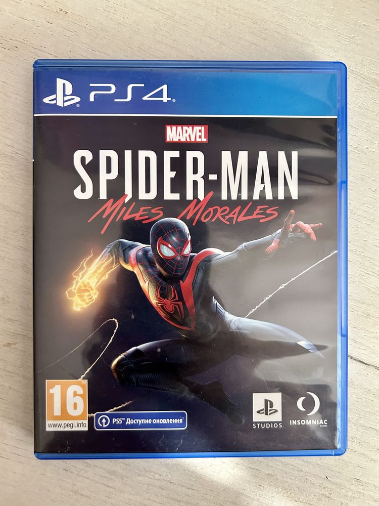 Ігровий диск PS4 marvel spider-man. Російська версія