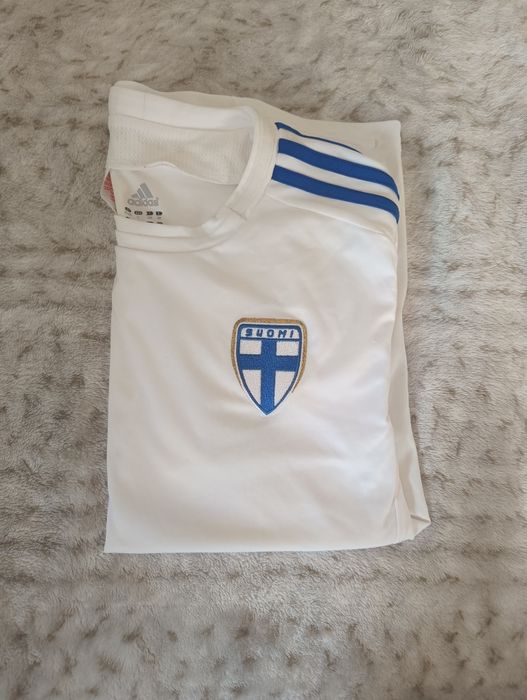 Koszulka piłkarska Finlandia Adidas | Oryginalna, stan bardzo dobry
