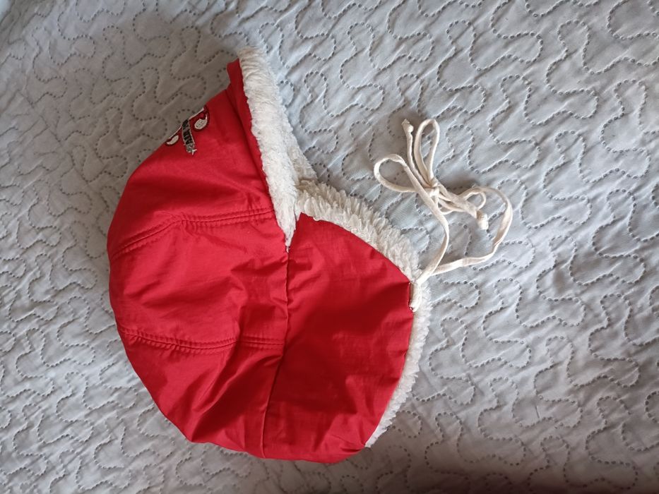 Kurtka zimowa r. 122 +czapka