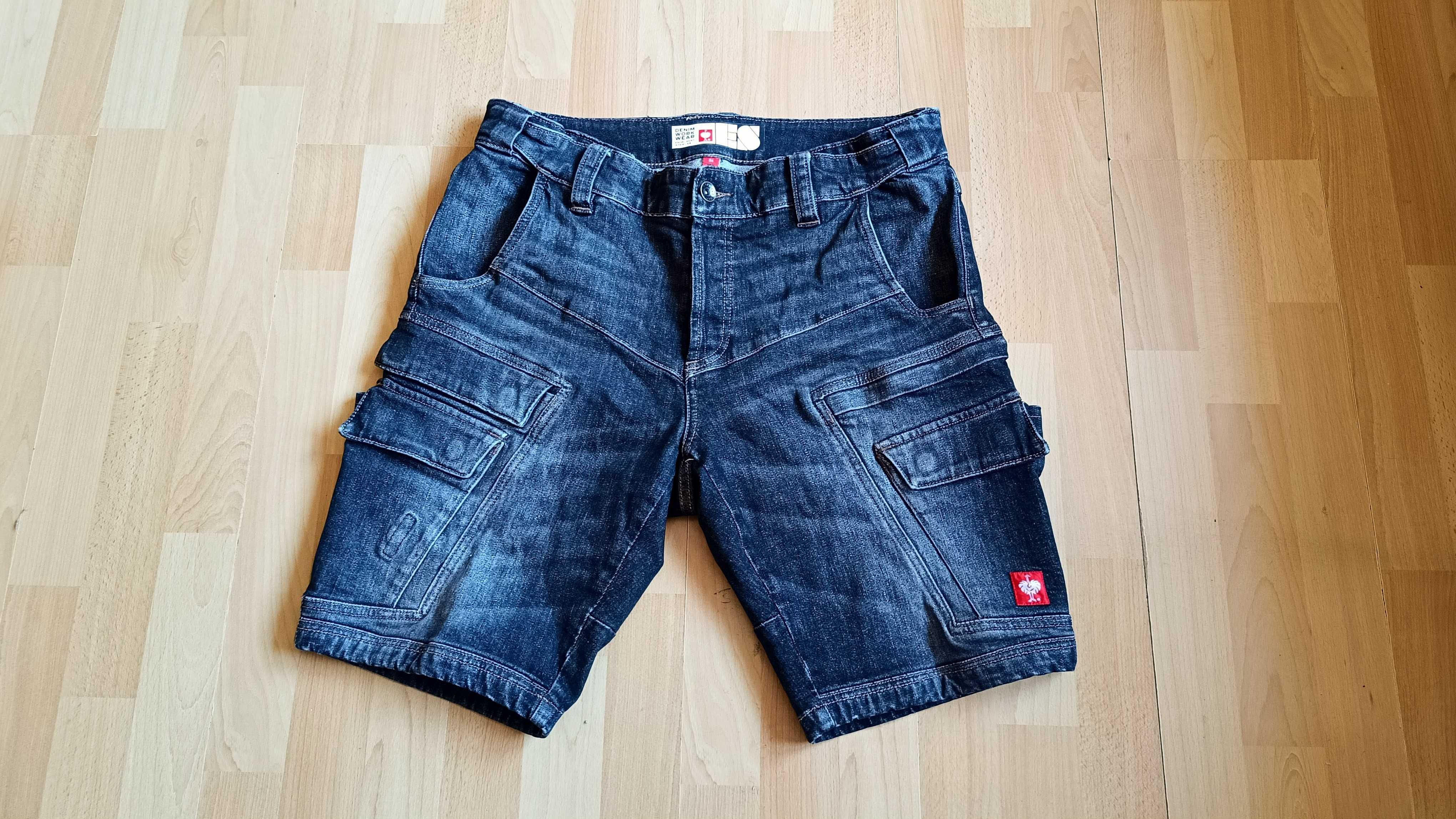 Krótkie spodnie ENGELBERT STRAUSS CARGO POWERDENIM r.XL(54) st.idealny