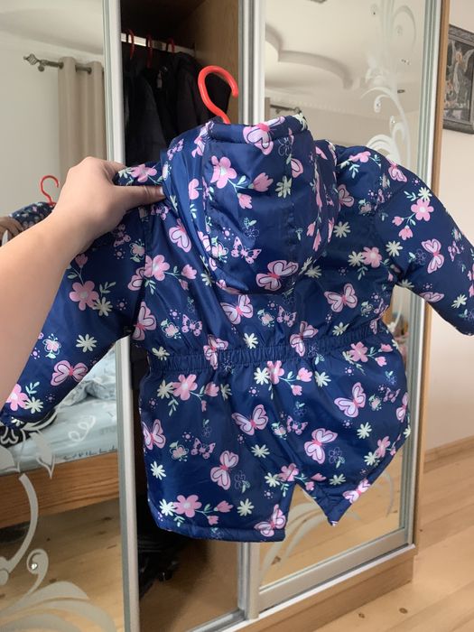 Курткочка, парка для дівчинки, дитяча куртка з капішоном, весна-осінь