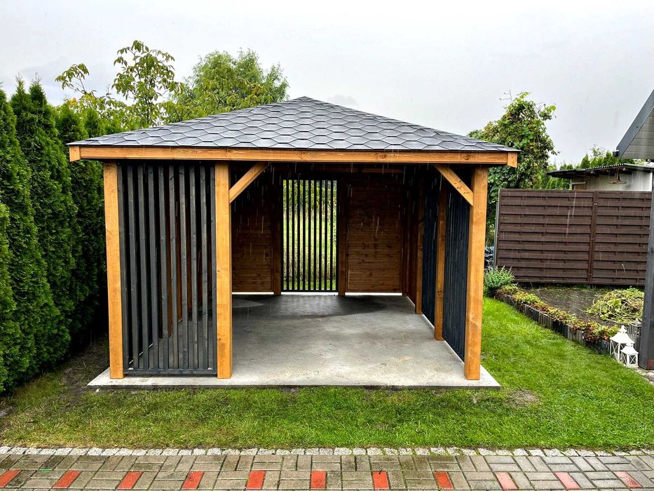 Altana ogrodowa 3m x 4m Altanka drewniana nowoczesna Domek - PRODUCENT