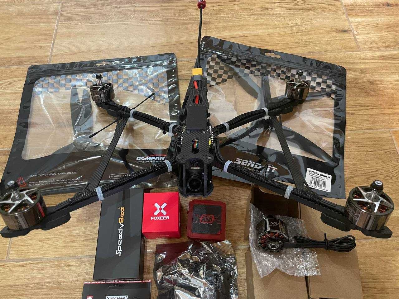 Комплект для збірки fpv mark4 v2 10дюймів дрона камікадзе, rush, elrs