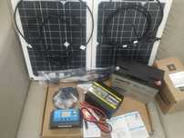 Kit fotovoltaico completo - Painel solar+Controlador+Bateria+Inversor