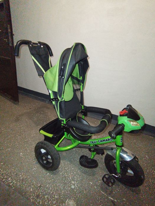 Велосипед с родительской ручкой