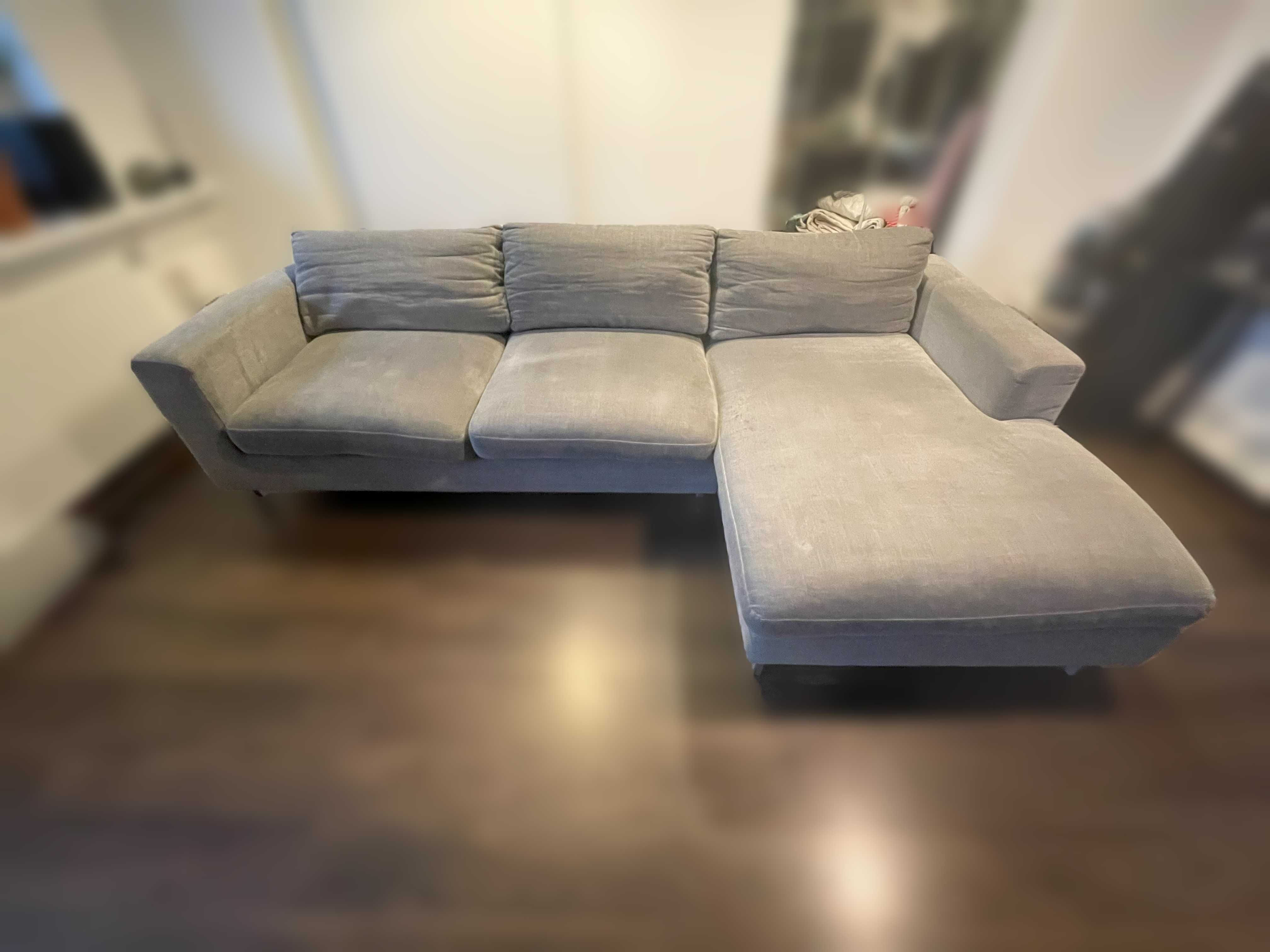 Sofa narożna - szara