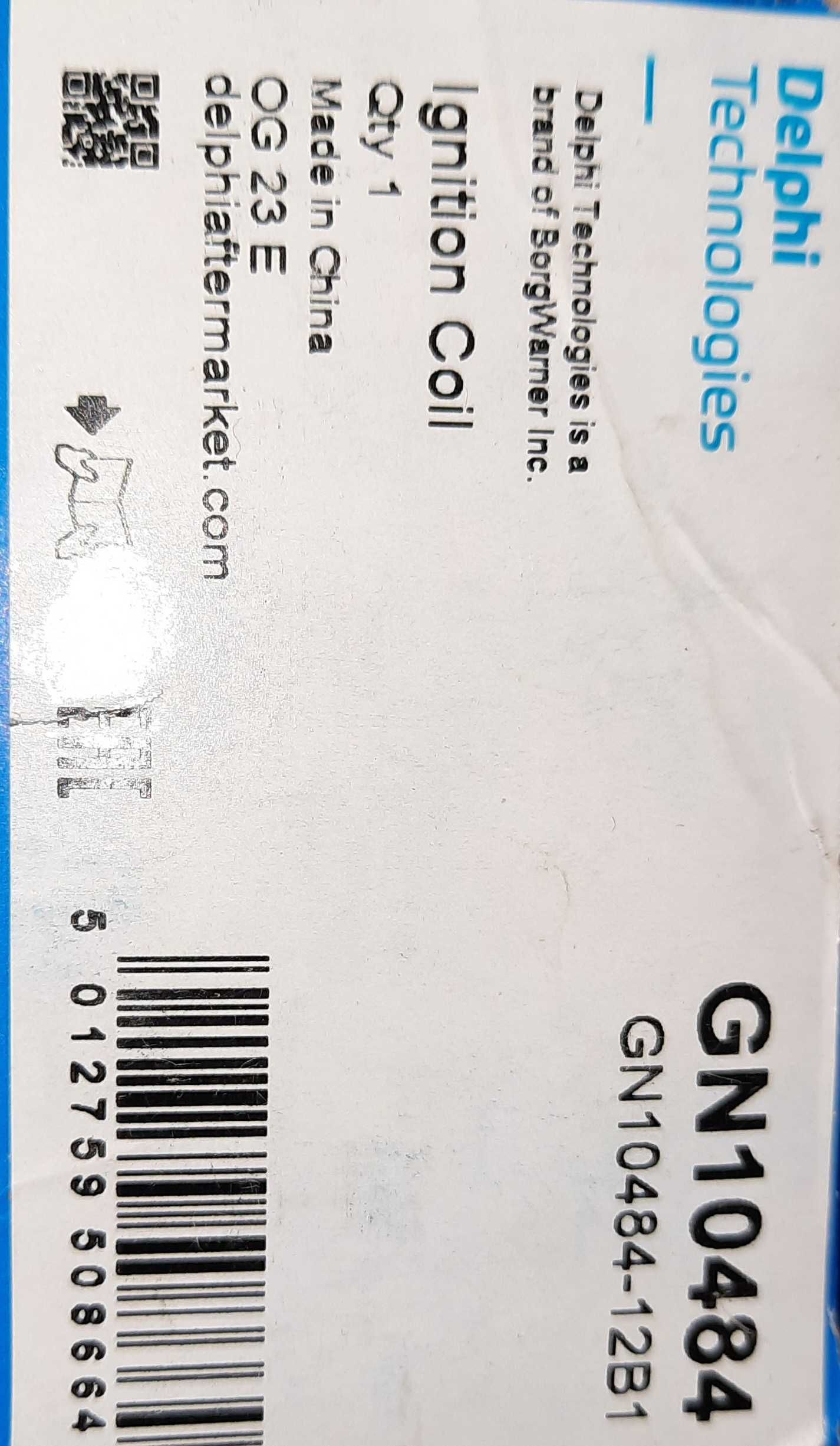 Катушка зажигания GN1048412B1 Delphi