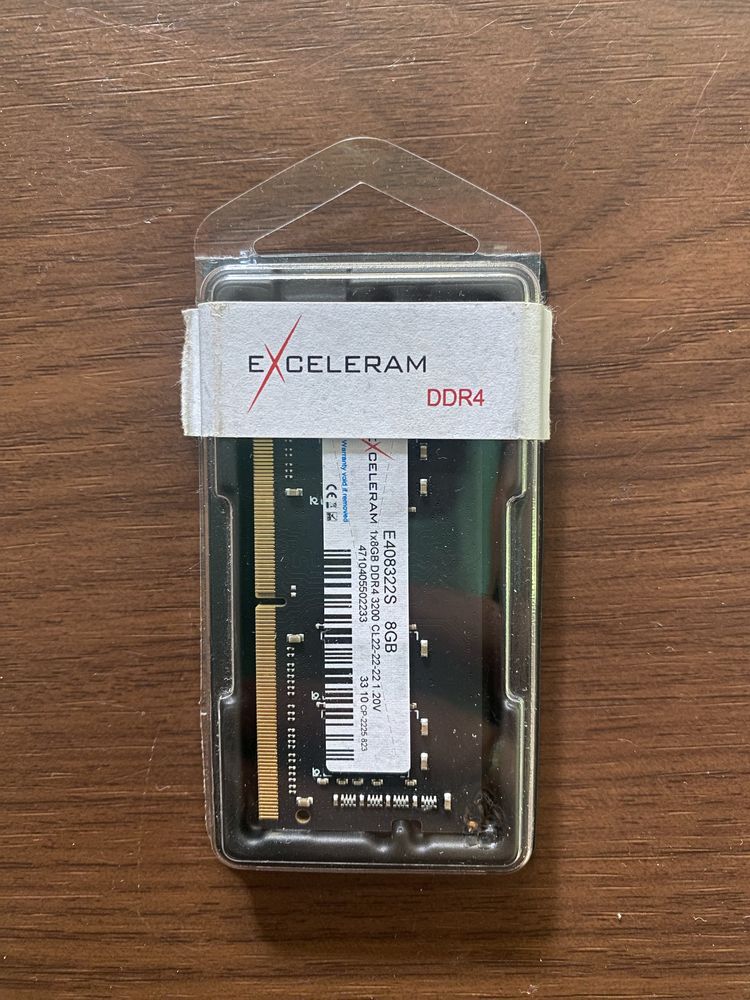 Модуль памʼяті для ноутбуку SoDIMM DDR4 8GB 3200MHz eXceleram