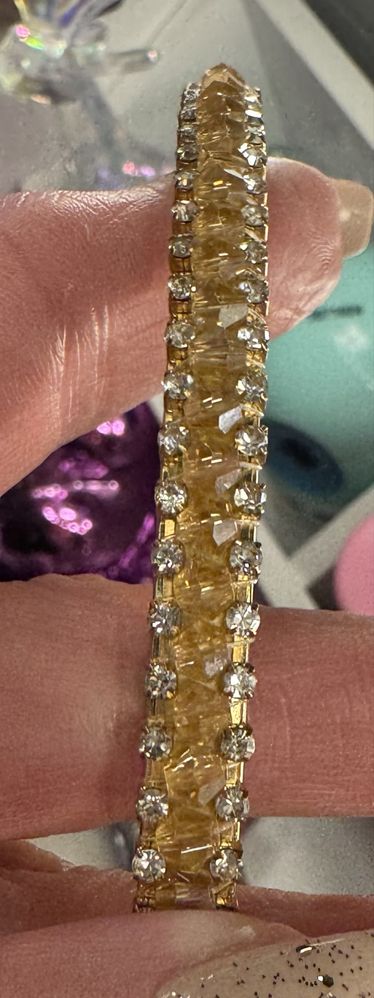 Piękna, nowa opaska z kamieniami Swarovski okazja