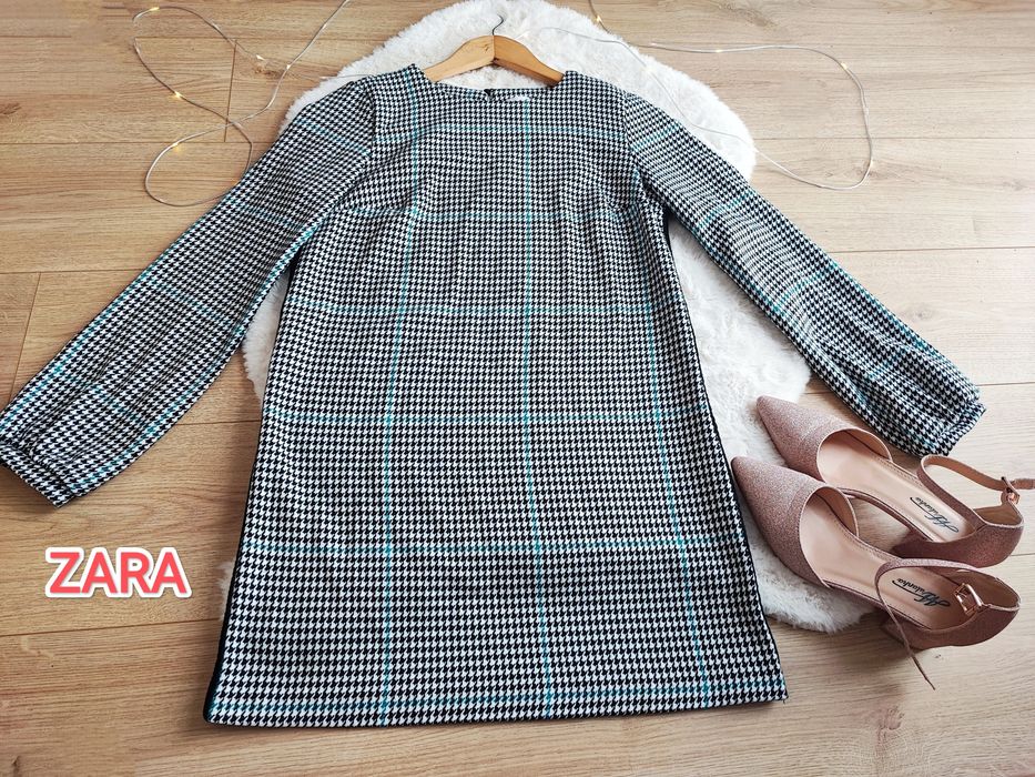 Elegancka świąteczna sukienka Zara S 36 wizytowa święta sesja