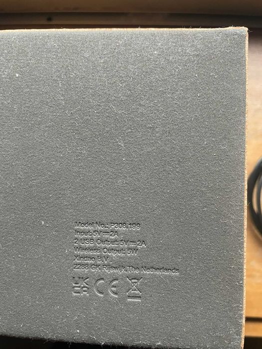 Carregador iphones sem fios de 5W Porta-lápis de cortiça