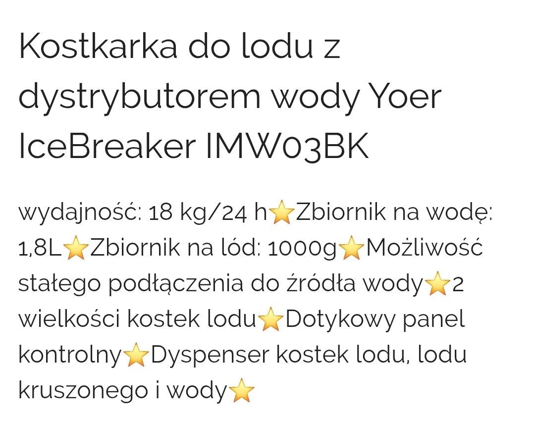 Kostkarka Yoer w stanie idealnym