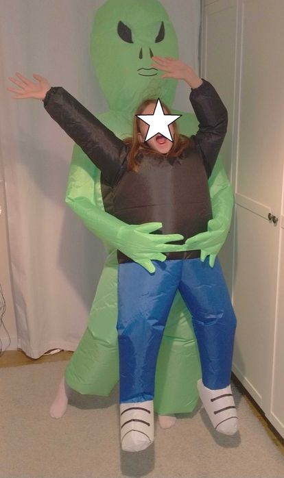 Kosmita, alien, obcy przebranie, kostium 150-200 cm