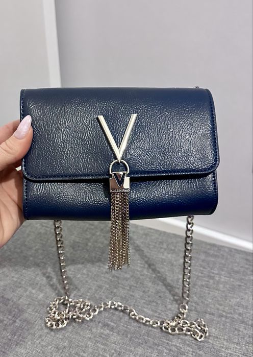 Nowa elegancka torebka Valentino, kolor granatowy