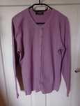 Sweter kardigan liliowy