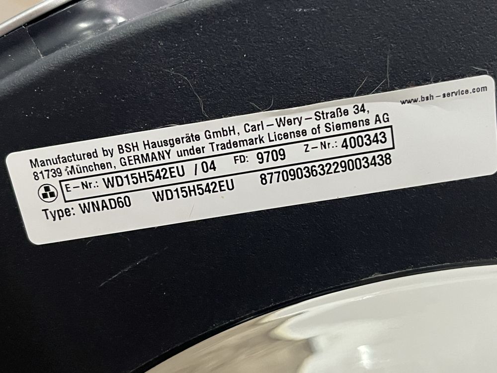Pralko-suszarka SIEMENS IQ800 7/4kg |12msc |BD stan |Dowóz