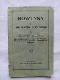 "Nowenna i Trzechdniowe Nabożeństwo do św. Rity De Cascia" z 1917r.