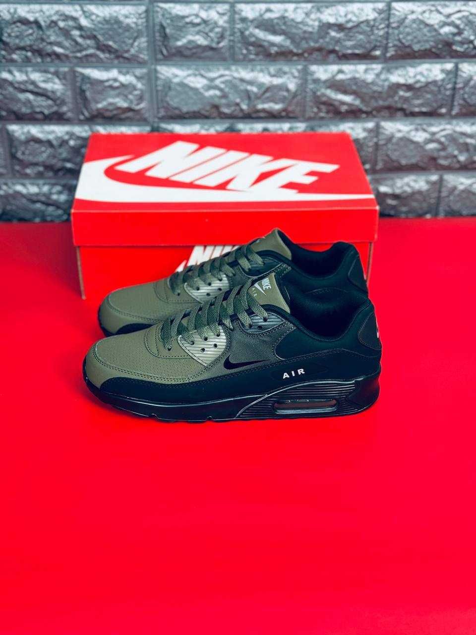 Мужские кроссовки Nike Air Max 90 Натуральная Кожа! Красовки найк 90