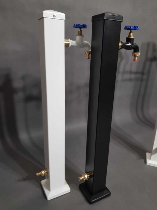 Krany ogrodowe białe i czarne