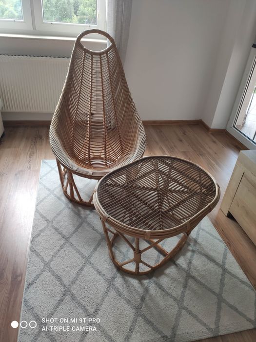 Komplet mebli wiklinowych