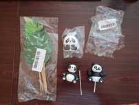 Panda figurki i forma na tort