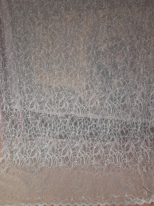 Нова тюль жакардова без тесьми