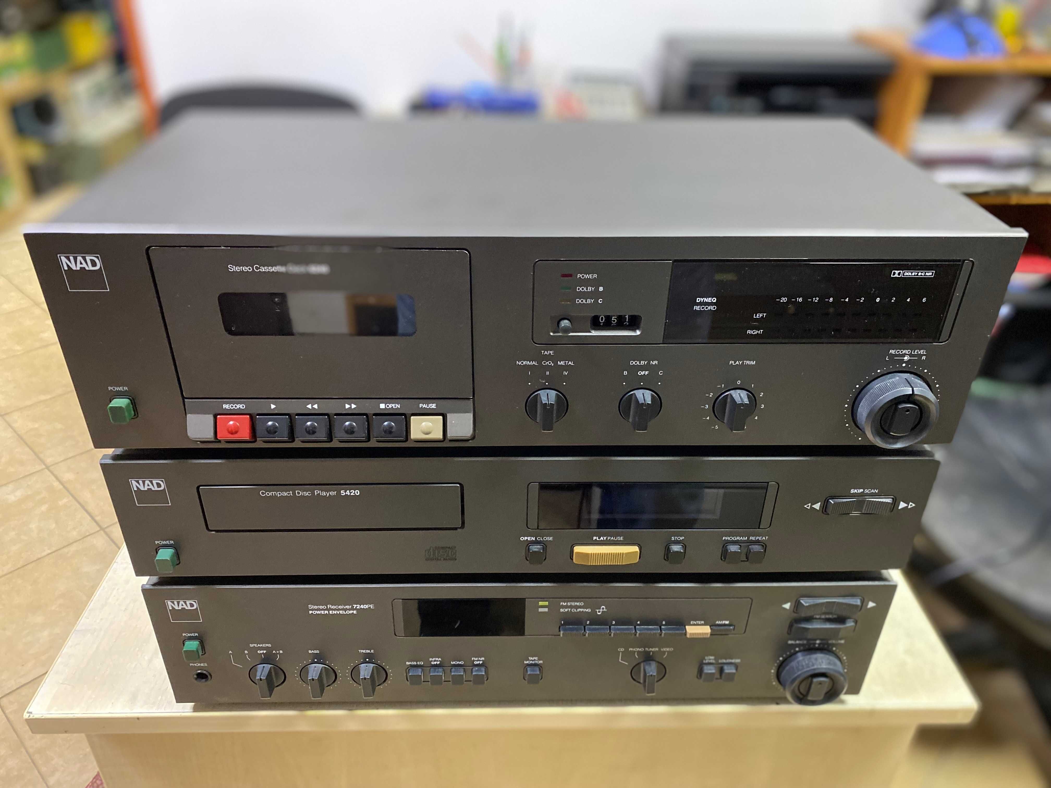wieża NAD 7240 PE, cd 5420, deck 6420