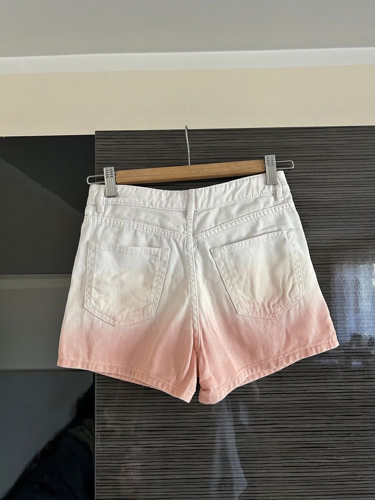 Jeansowe cieniowane spodenki rozmiar 146 H&M