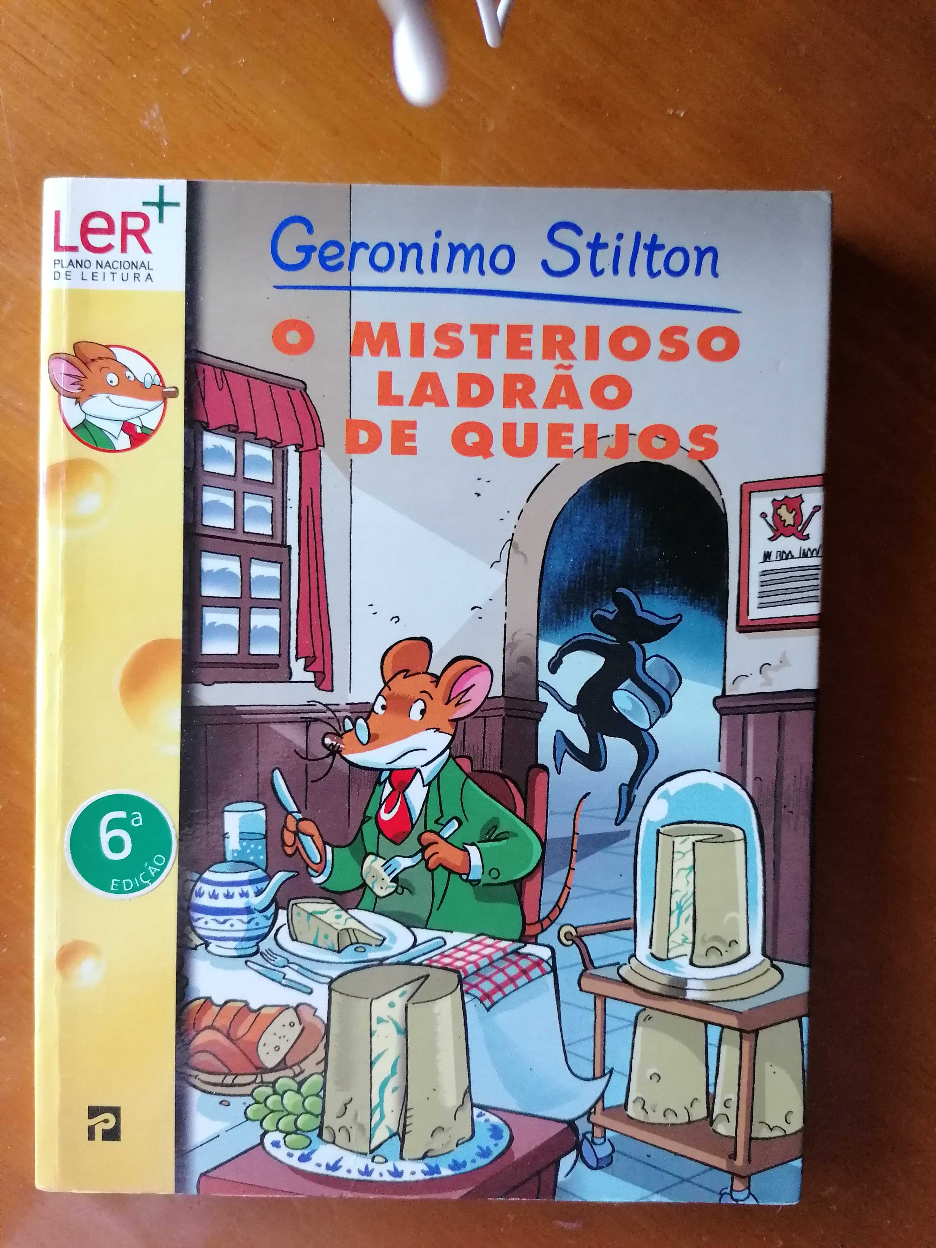 Livro "Geronimo stilton, O Misterioso ladrão de queijos"