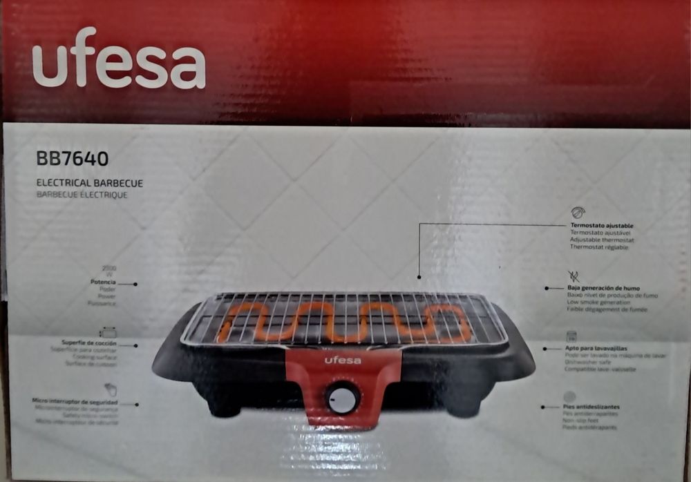 Grelhador Ufesa BB7640.  Novo