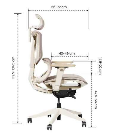 Ergonomiczne Krzesło z Wieloma Regulacjami (C7)