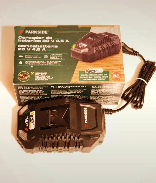 Carregador Rápido 4.5Ah 20v Parkside