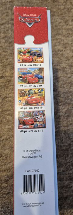 Puzzle Clementoni 4w1 numer 07602 CARS