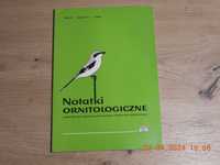 Notatki Ornitologiczne -Tom 41,  zeszyt 1 , 2000