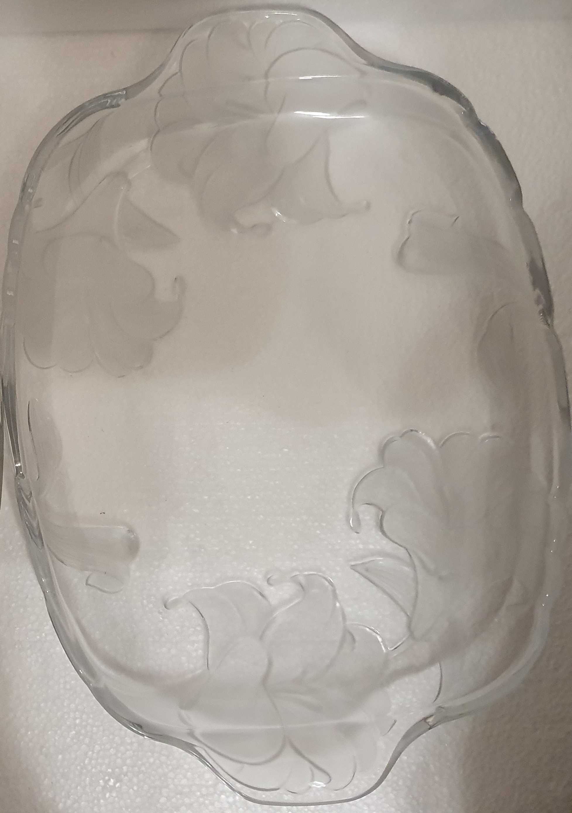 Travessa de Cristal Floral - Crystal Clear Studios Japan - Anos 70